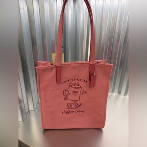 Coach Coffee Shop Rouge Tote NWT New Released Color